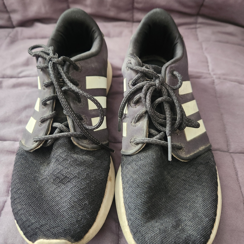 Black and White Adidas Shoes